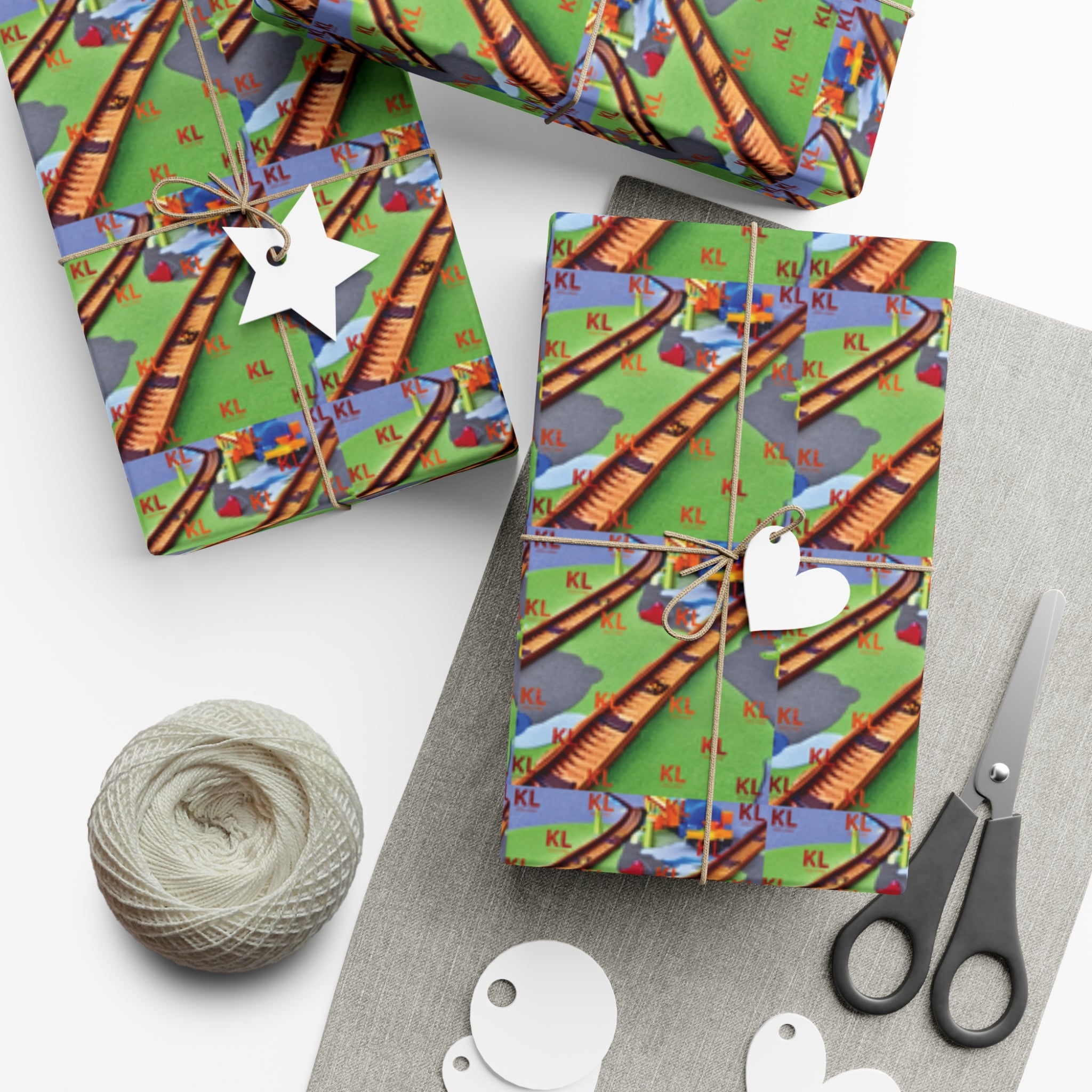 Train Tracks - Gift Wrap Papers