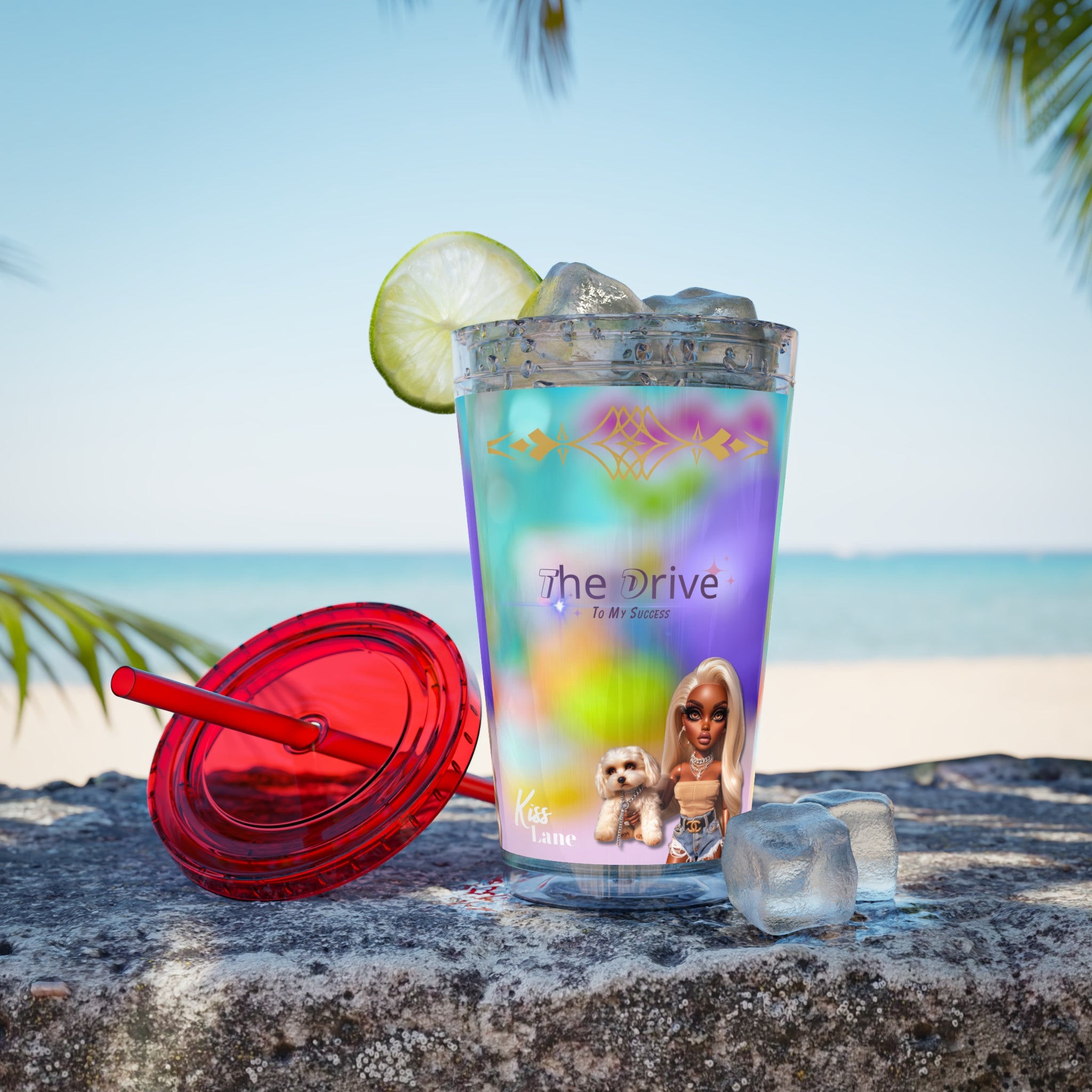 KL Sunsplash Tumbler with Straw, 16oz