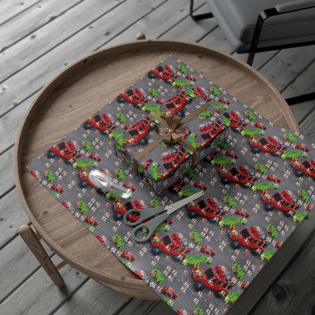 Dino Truck - Gift Wrap Papers