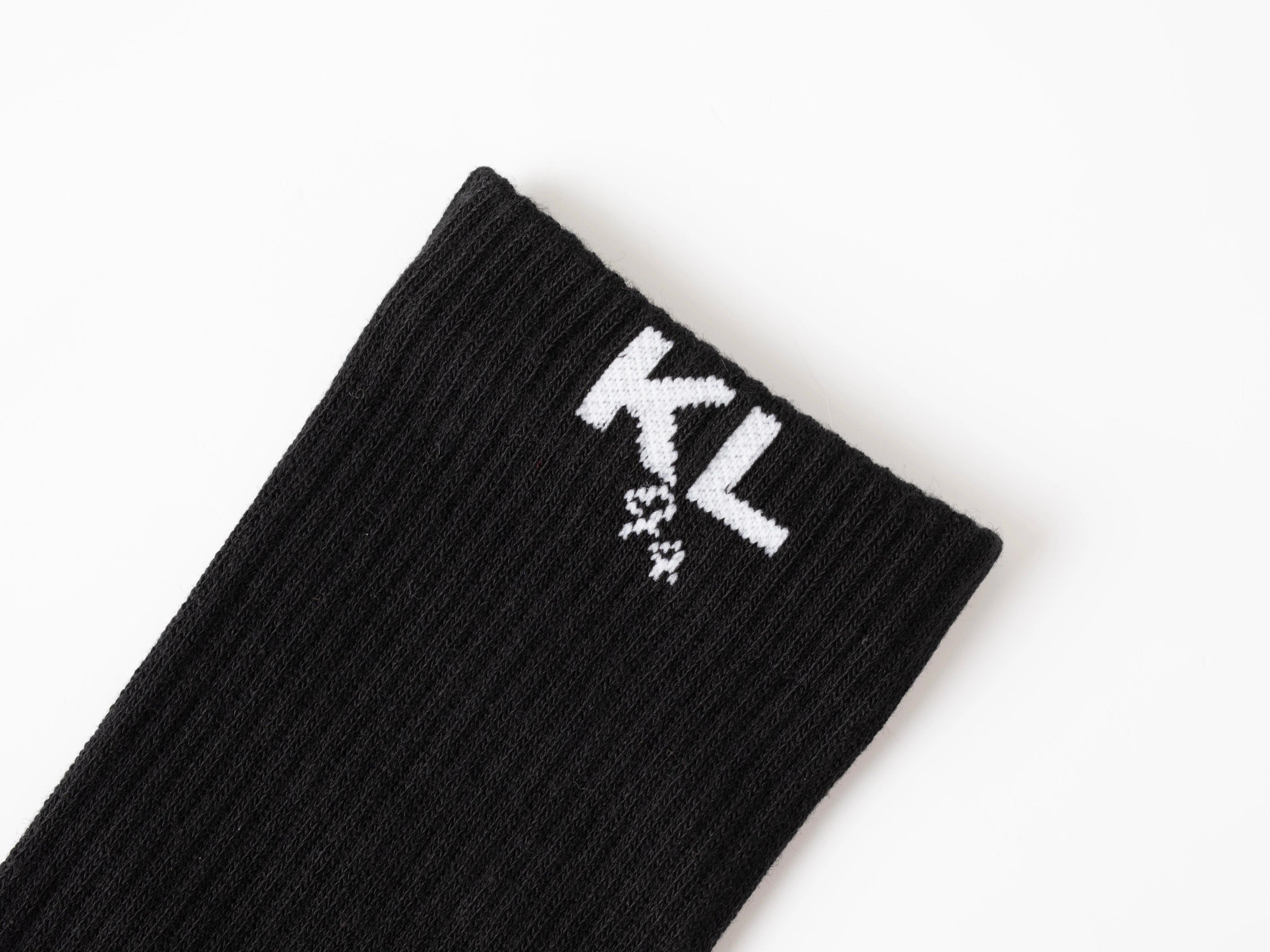 Kiss Lane “Kiss My Feet” Crew Socks – Black