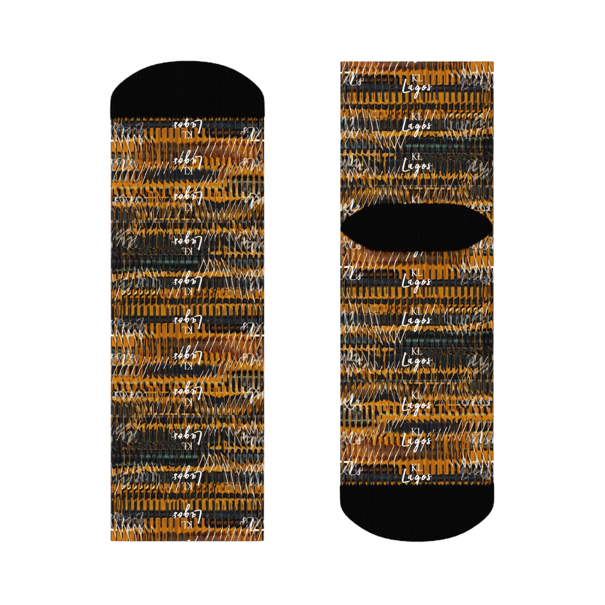 Kiss Lane Lagos Collection Crew Socks — Stylish Lagos-Inspired Cotton Crew Socks