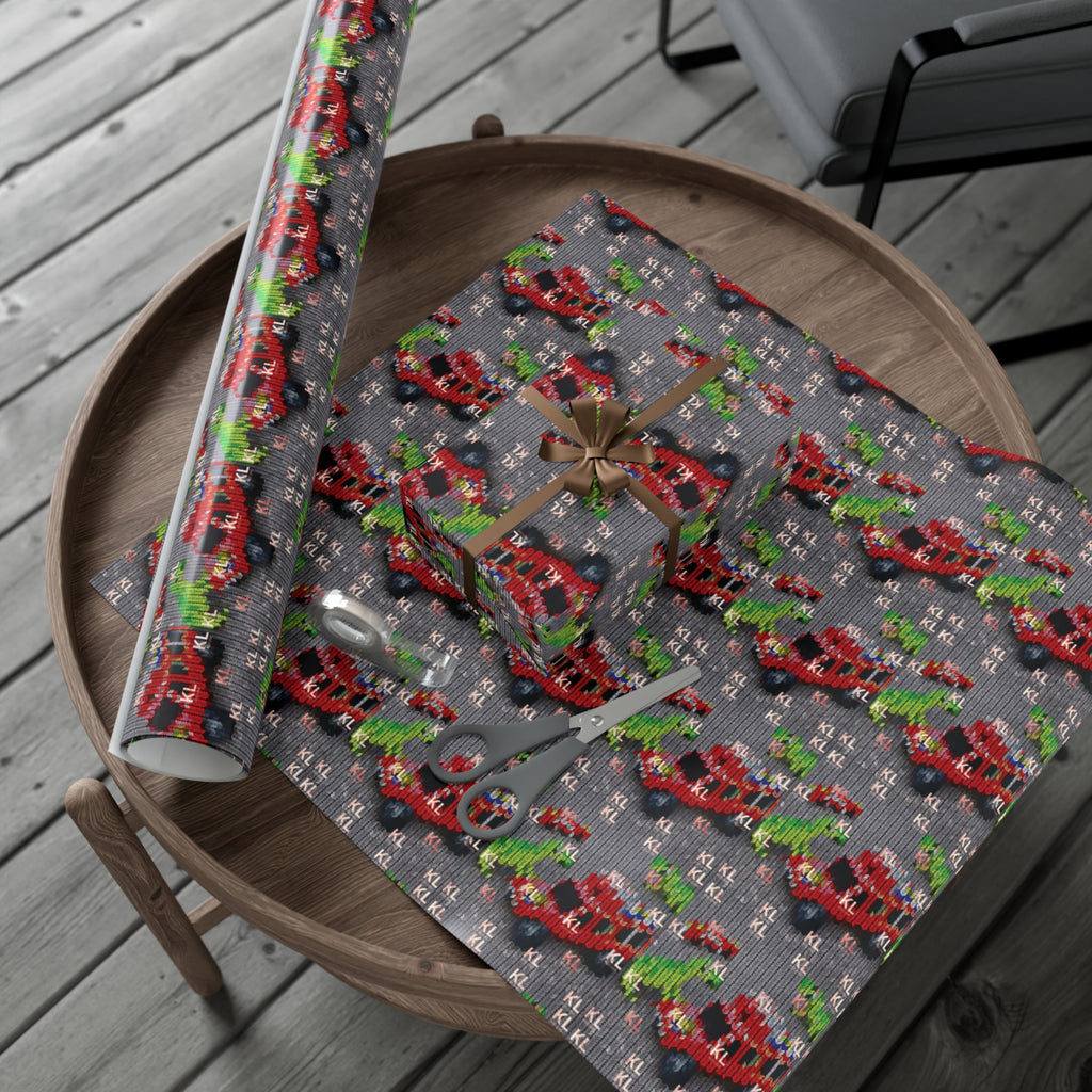 Dino Truck - Gift Wrap Papers