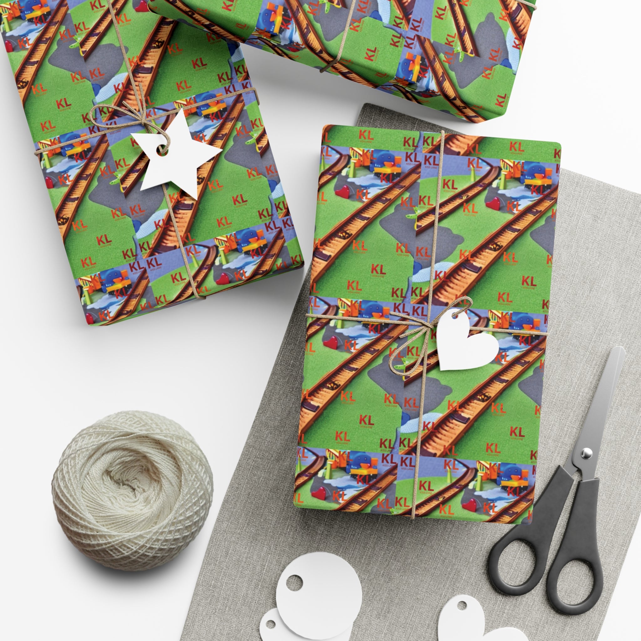Train Tracks - Gift Wrap Papers