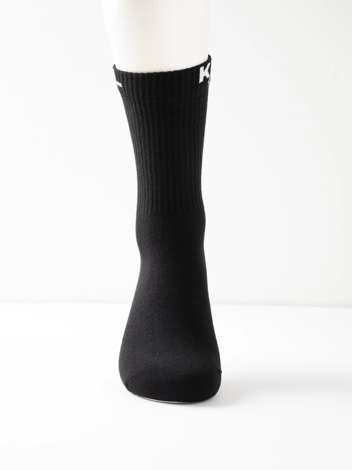 Kiss Lane “Kiss My Feet” Crew Socks – Black