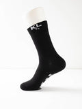 Kiss Lane “Kiss My Feet” Crew Socks – Black