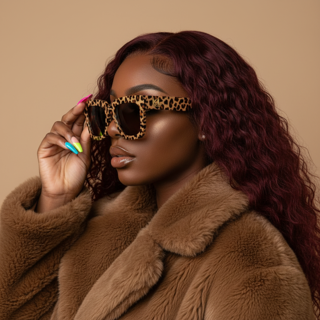 KL Gold Leopard Shades