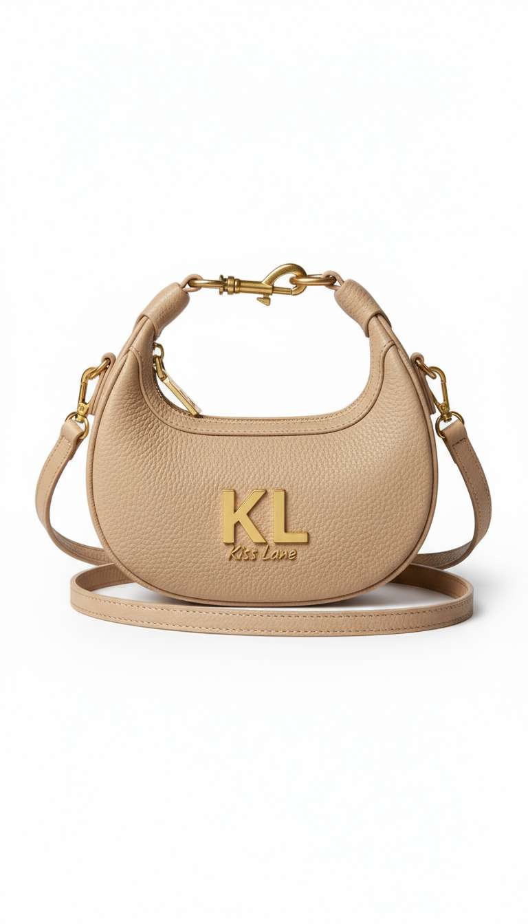 Canoe Pebble Hobo Bags (Gold)