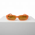 Kiss Lane KL Gold Diana Brown Sunglasses | Retro Square Fashion Shades