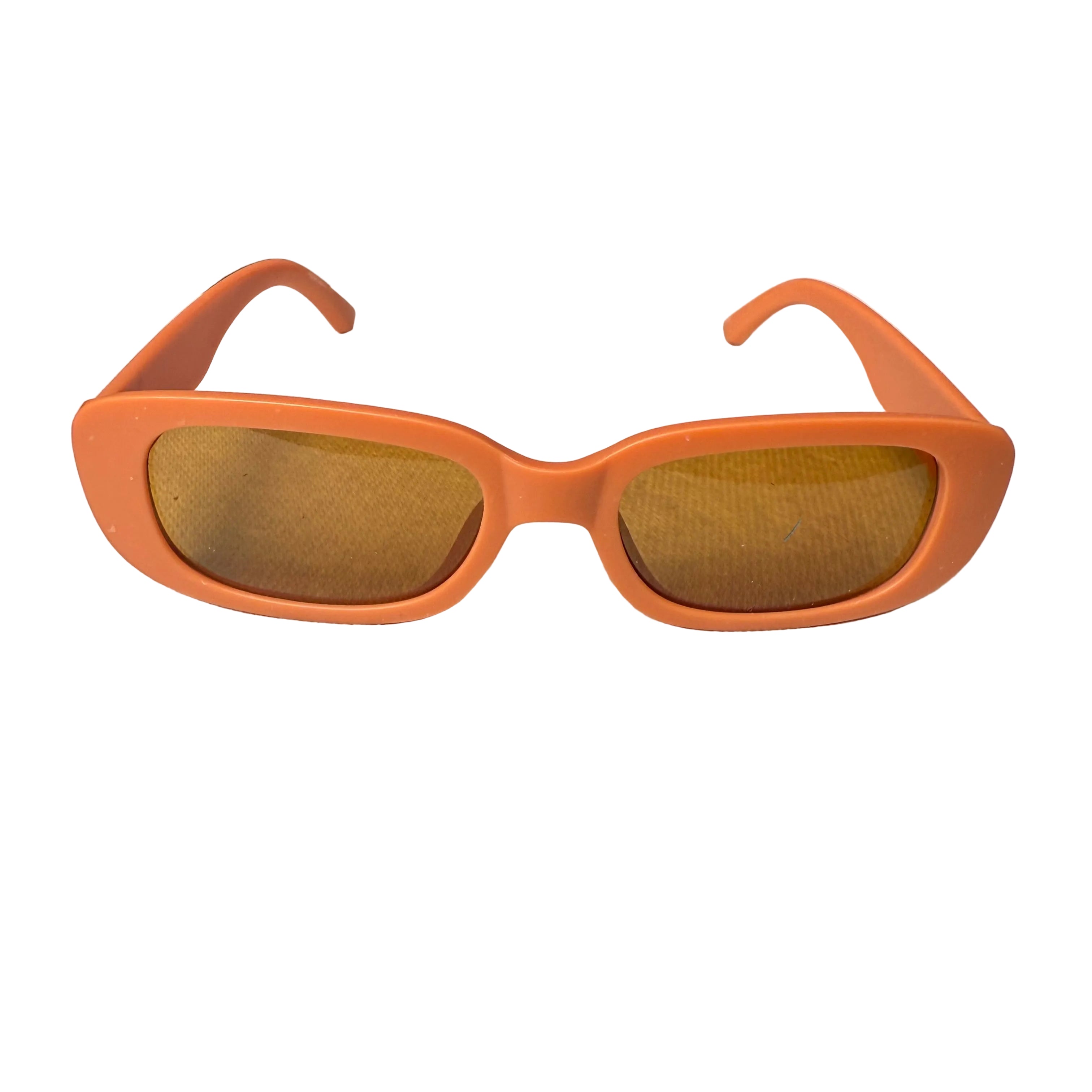 Kiss Lane KL Gold Diana Brown Sunglasses | Retro Square Fashion Shades