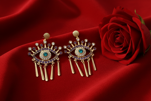 Emerald Eye Princess Earrings
