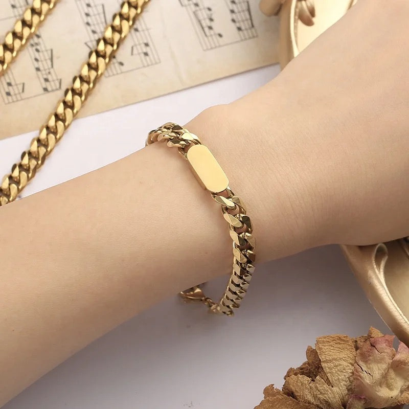 CUBAN CHIC - (GOLD) BRACELET