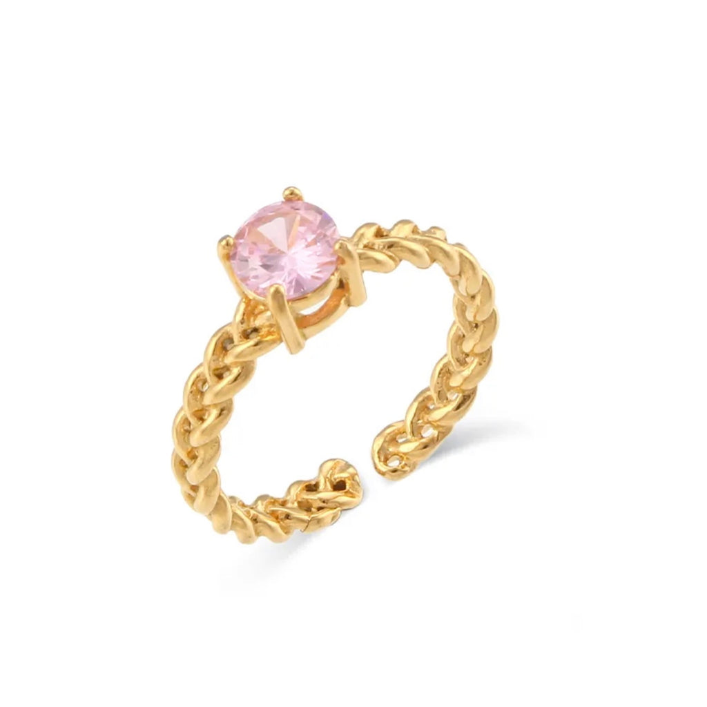 JESS - (PINK CIRCLE) RING