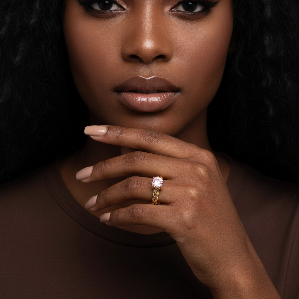 JESS - (PINK CIRCLE) RING