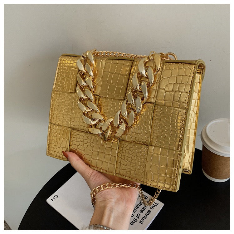 CHECKERED CHAIN (GOLD)