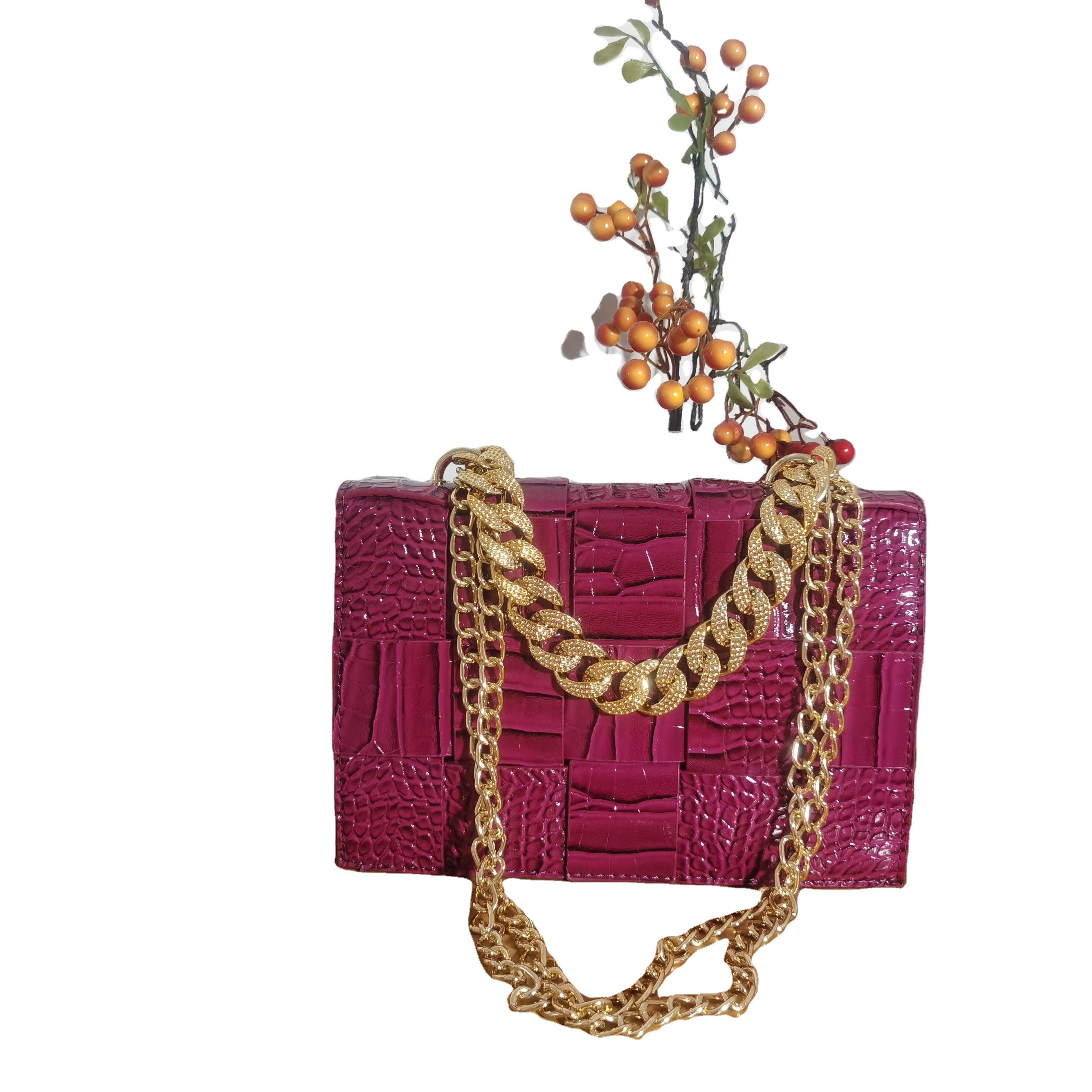 CHECKERED CHAIN (FUCHSIA)