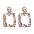 CRYSTAL SQUARE EARRINGS